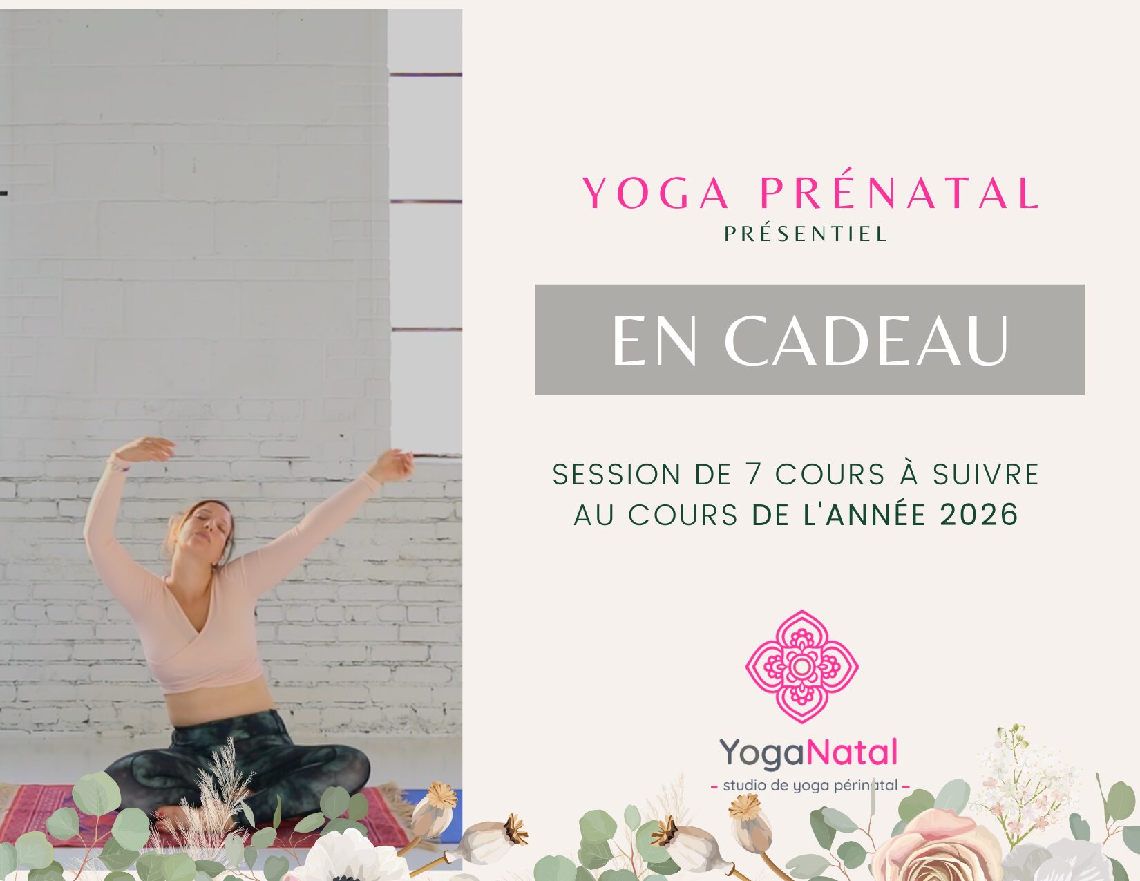 Yoga prénatal présentiel au studio
