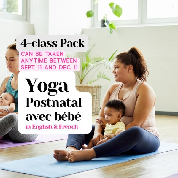 PACK 4 cours | Yoga Postnatal avec Bébé | EN-FR