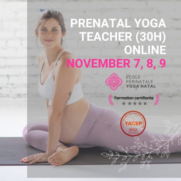 Prenatal Yoga Teacher Training (30H) EN — Live Online Classes